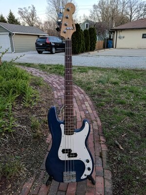 Squier Affinity P-bass - With Upgrades!