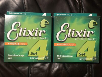 Elixir Nanoweb 45/105 two sets