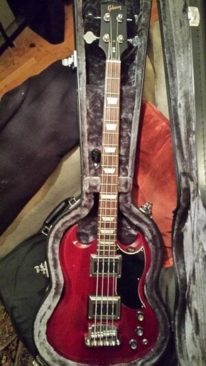 Custom Gibson SG (EB): w/ Guild BiSonics, Hipshot & Grovers