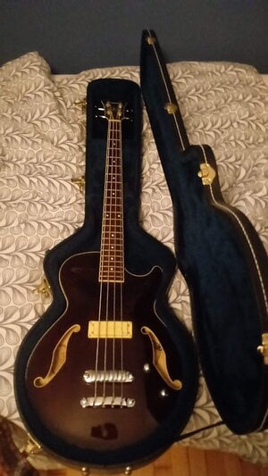 Ibanez Artcore with Jack Casady Pups/Guts, Hipshot Tuners, and Case