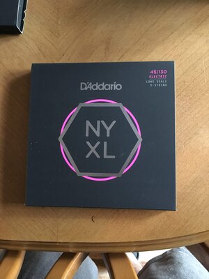 D’Addario 5 string nyxl 45-130 new