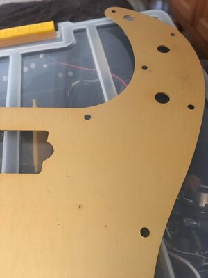 Fender Anodized Gold 13 Hole Pickguard From 1999/2000 MIM Precision Special