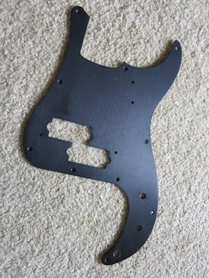 Aluminum Black Anodized P bass pick guard