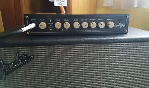 Fender Rumble 500 Bass Head w/ original bag and foot switch!