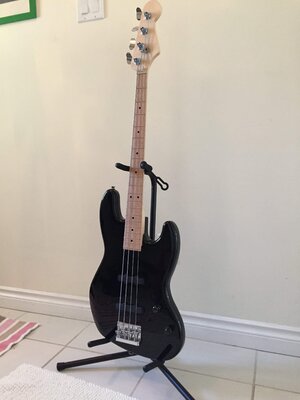 Medium Scale 32” Custom Jazz Bass with Barts, John East EQ, Babicz Bridge & Extras