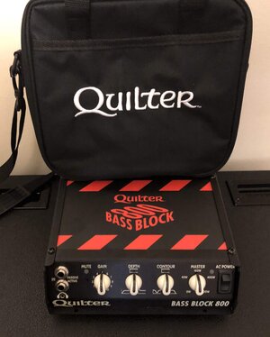 Quilter Bass Block 800 w/Bag! MINT!