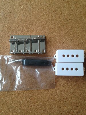 Precision/Jazz parts (bridge, thumb rest, pickup covers)