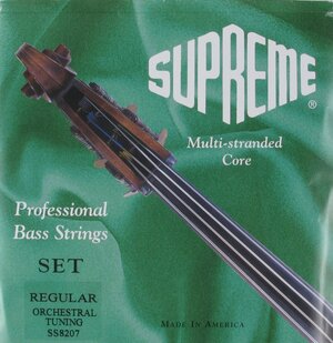 Super-Sensitive SUPREME Professional Bass strings. Regular Orchestral Tuning SS8207