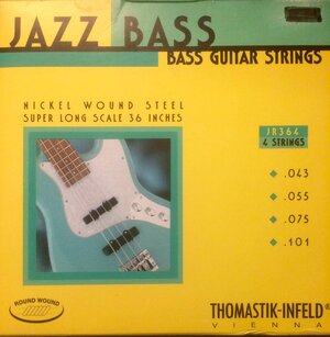 Thomastik-Infeld JR364  Jazz Rounds Bass Guitar Strings - Best price on the internet-FREE Shipping !