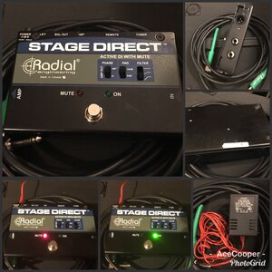 Radial Stage Direct, Active DI w/ Mute Switch and Power Supply