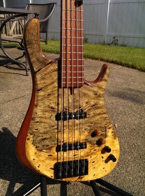 Prat 5 String Buckeye Burl