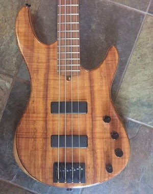 Regenerate VRB4 Flamed Koa Top - Namm - PRICE DROP USA Boutique Bass