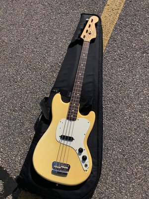 1975 Fender Musicmaster Olympic White