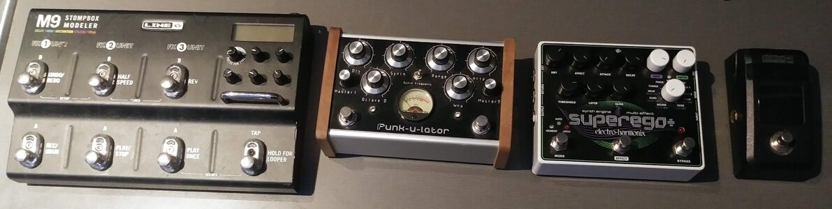 L6 M9 -Superego 2 - Meridian Funkulator V2 - Korg PB Tuner