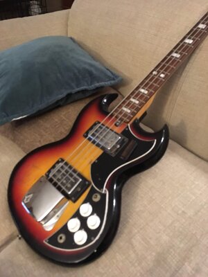 Kay k-2B vintage Sg bass mij