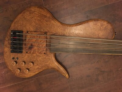 Adamovic Eclipse 5-string fretless