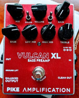 Pike Amplification Vulcan XL Bass Preamp / Overdrive