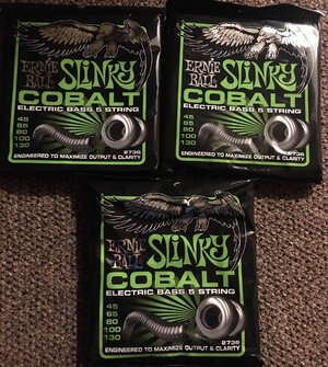 Ernie Ball Cobalt Slinky 5 String NEW 45-130