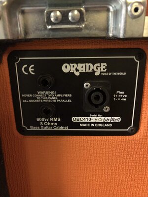 Orange obc410 with flight case