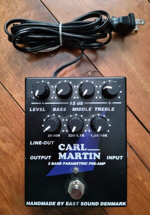 Carl Martin 3 Band Parametric Preamp