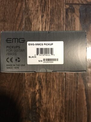 New EMG- MMCS P/U