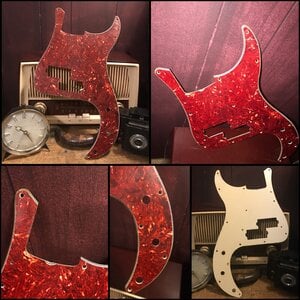 ‘72-‘79 Fender P Precision Bass, Aged Red Tortoise Pickguard