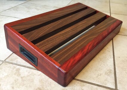 Handmade custom pedalboard