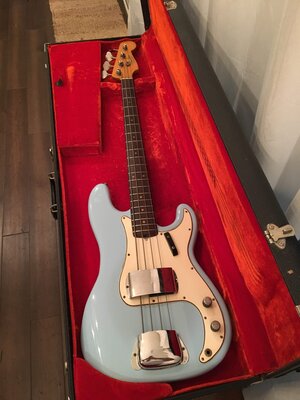 Vintage 1963 Fender Precision Bass P Bass