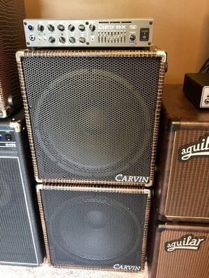 Carvin BX500 and MB15 cabinets.