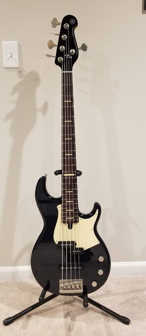 2018 Yamaha BBP35 Pro Series 5 String Bass Guitar, Excellent Condition