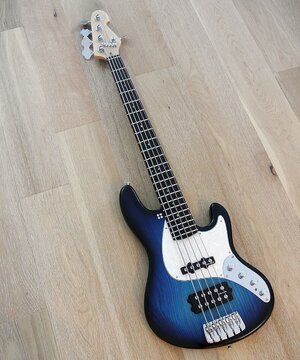 Sandberg California TM 5 - 5 String Active Bass in Blueburst Finish - 2018 As New Condition