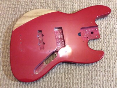 Jazz Bass Body Lightweight: 3 lb 1 oz!