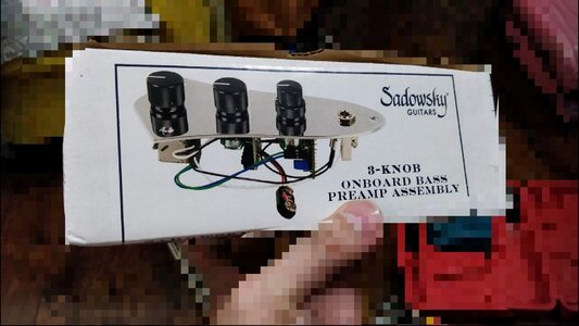 *price dropped* Sadowsky pre-wired onboard preamp 3knobs version