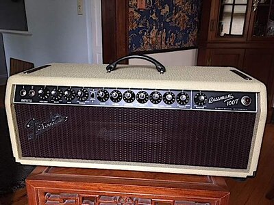 Last Day-- Fender Bassman 100t , rare blonde, excellent, newly serviced