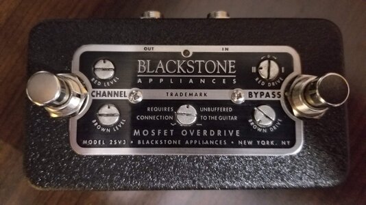 FS: Blaskstone Appliances 2 Channel MOSFET Overdrive Pedal Mdl: 2SV3.3 Near Mint