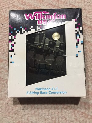 Wilkinson 4+1 5 String Conversion Bridge New