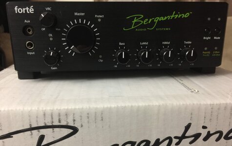 Bergantino Forté Amp with factory bag - both as new!