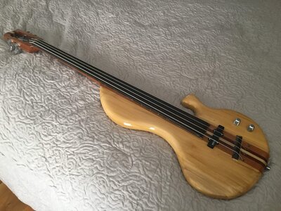 Wishbass #1188 4 string customized and completely refined and refinished