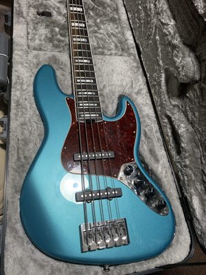 Fender Elite Jazz V Ocean Turquoise