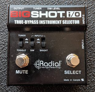 Radial BigShot i/O True-Bypass Instrument Selector