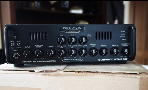 New Mesa WD800 with Mesa 2-button Footswitch -$875