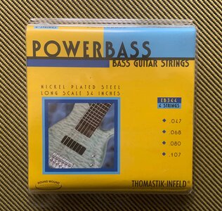 Thomastik-Infeld T-I PowerBass – 4 String Set-1 wk old 2+2 head stock