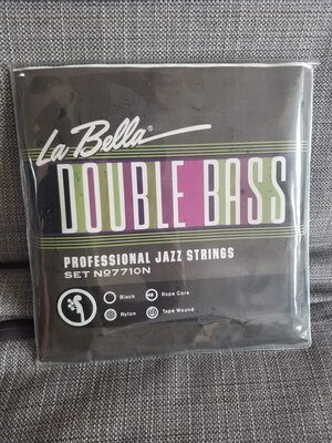 (Price reduced) Unused LaBella Black Tape Wound Bass Strings