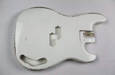 MJT Precision body, Olympic White - (Nitro, Swamp Ash)