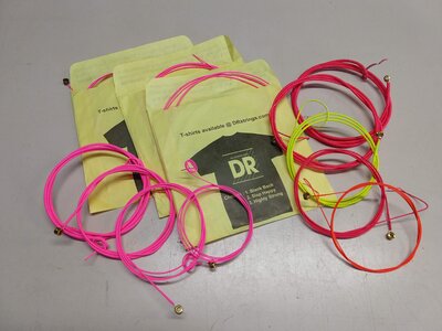 DR Neon pink plus other coated strings