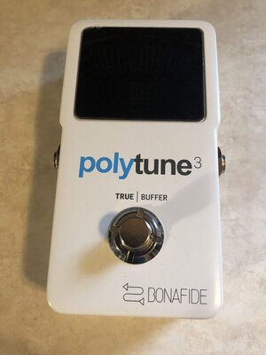 Like New TC Electronic Polytune 3 Chromatic Polyphonic Tuner & Buffer