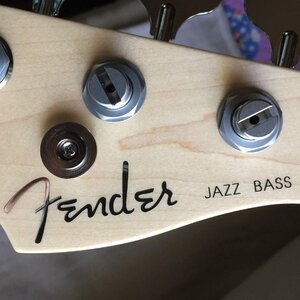 New US Fender Jazz Dlx 22-fret Neck w/Rosewood Fretboard, Abalone Dots & Hipshot Ultralite Tuners