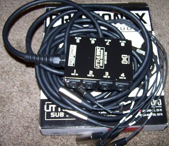 Hosa ProConex Little Bro' Sub Snakes Xlr x 8 - (25 Feet) (Black) (8 Channel)