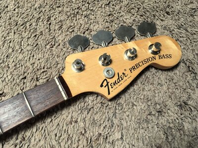 Fender Nate Mendel Precision Bass Neck & Tuners - Road Worn - w/ Fretwork!