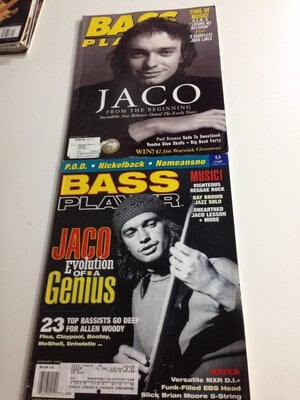 2 Bass Player Mags- Jaco Cover- $10.00 shipped